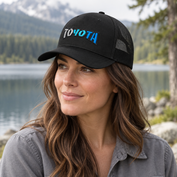 Five-Panel Trucker Cap for Toyota – Cool Blue | CH4X4
