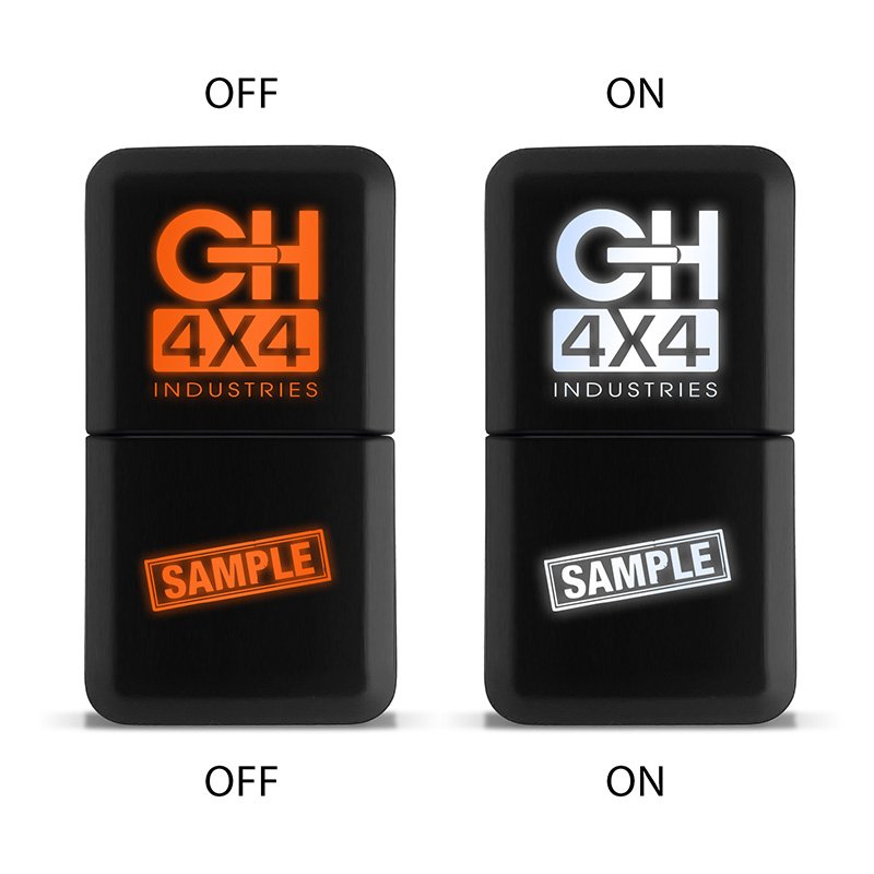 CH4x4 Dual Push Switch for Toyota – Light Bar & Ditch Lights Symbol - Image 4