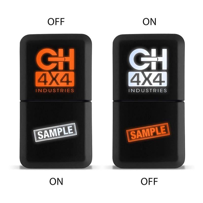 CH4x4 Dual Push Switch for Toyota – LED Lightbar & Dually Symbol - Image 5