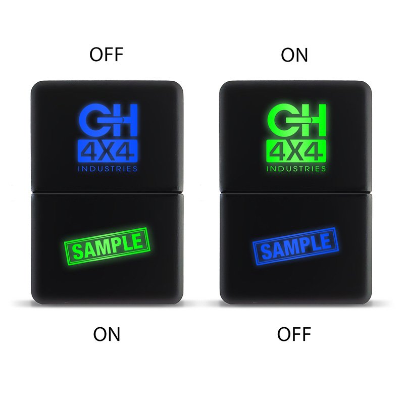 CH4x4 Small Dual Push Switch for Toyota – Dually & LED Lightbar Symbol - Image 5