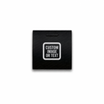 CH4X4 Custom Laser-Etched Square Push Switch for Toyota - custom image or text