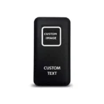 CH4X4 Custom Large Push Switch for Toyota with custom image and custom text
