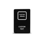 CH4X4 Custom Small Push Switch for Toyota with custom image and custom text