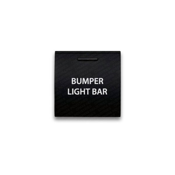 CH4X4 Square Push Switch for Toyota – Bumper Light Bar features a 22 × 22 mm OEM-style design, laser-etched legend and Amber, Blue or White dual LEDs.