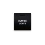 CH4X4 Square Push Switch for Toyota – Bumper Lights features a 22 × 22 mm OEM-style design, laser-etched legend and Amber, Blue or White dual LEDs.